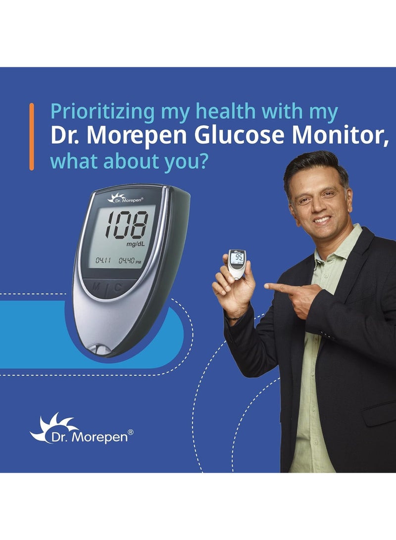 Dr. Morepen GlucoOne Blood Glucose Monitoring System with 25 Strips - Image 4