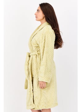 Kathy Ireland Women Belted Bath Robe, Green  - Image 2