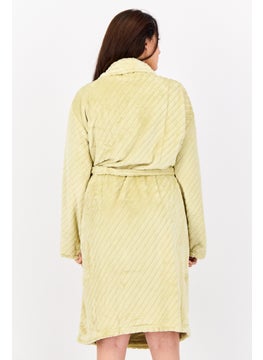 Kathy Ireland Women Belted Bath Robe, Green  - Image 3