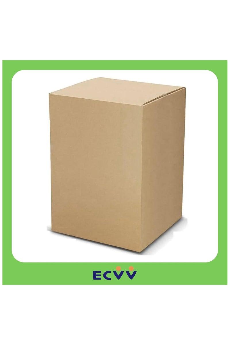 ECVV 10 Pack Medium Double Wall 100% Recyclable Corrugated Cardboard Moving Boxes with 25 KG Capacity | 45 x 45 x 45 cm | Brown Carton Boxes for Packaging, Shipping and Storage, 5 ply | Brown - Image 4