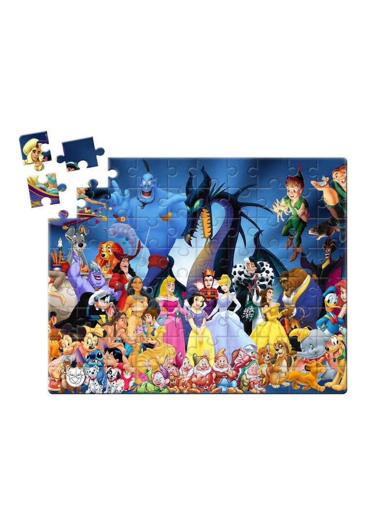 Reeman Design A puzzle printed with the design of Disney World characters 