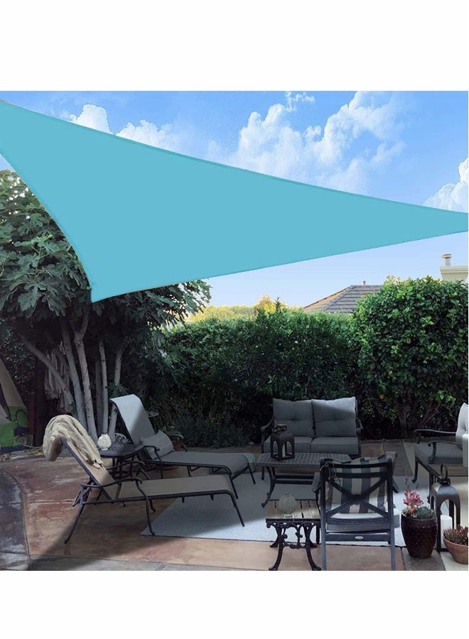 Generic Outdoor Waterproof Sun Shade Sail Canopy Triangle UV Block for Patio and Garden,Backyard Lawn (118"X118"X118", Lake Blue)  - Image 3