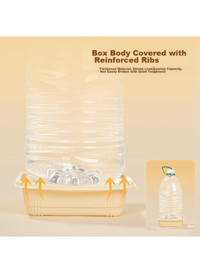 Temeiju Disposable Food Containers, Corn Starch Biodegradable Picnic Boxes, 20 Sets, 650 Model With Lids, Lunch Boxes, Camping Utensils - Image 5