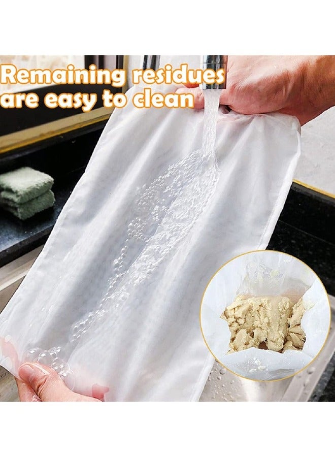 5 PCS Food Grade Nut Milk Filter Bags, 200 Micron 20*30CM Fine Mesh Bag for Straining Milk, Coffee, Juices, Tea  - Image 2