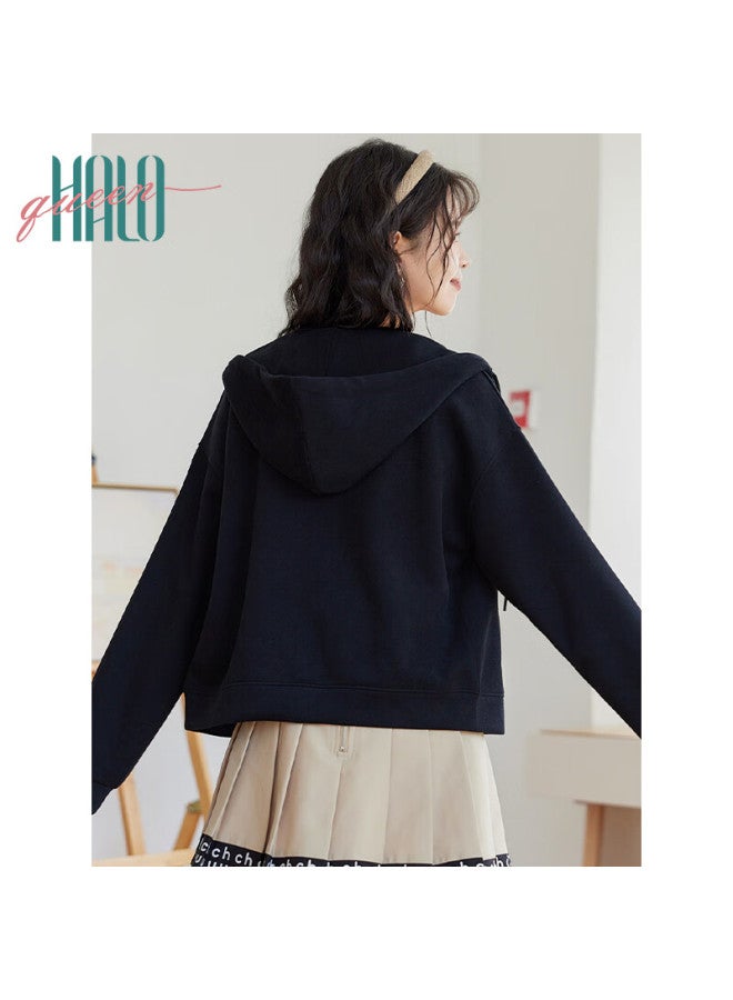 HALOQUEEN Halo Queen Women's Hoodie Jacket, Spring And Autumn Wear, With Pockets, Panda Design, Loose-fitting Casual Outerwear, New Product H143w1008 - Image 5