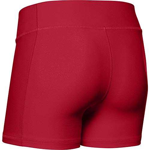 Under Armour Women's Team Shorty 4 , Red (600)/White , Small - Image 3