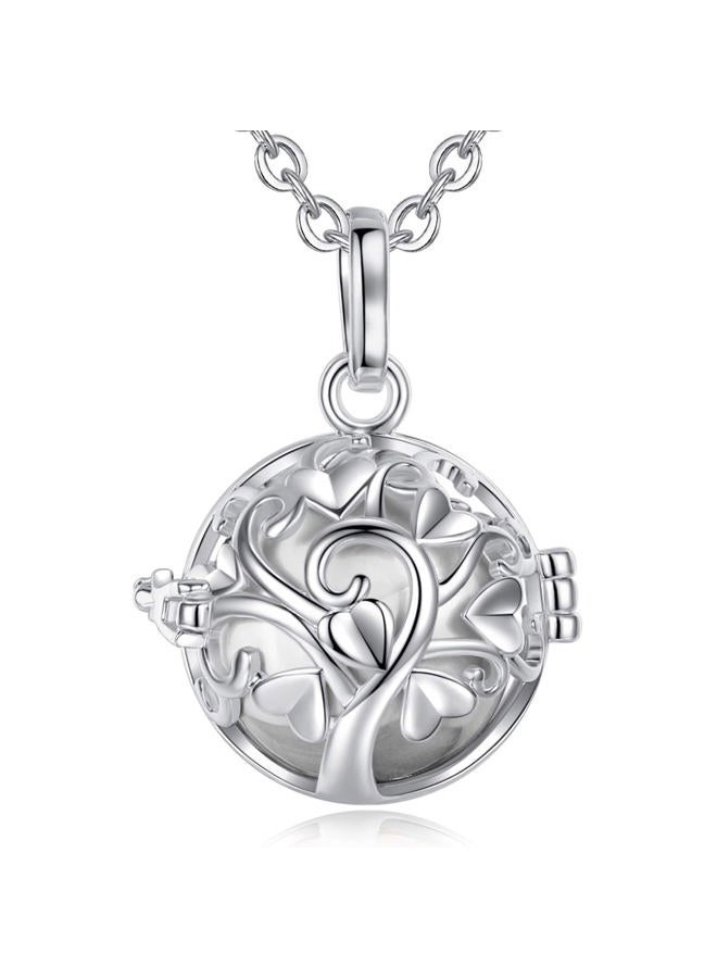 EUDORA Harmony Bola Necklace 20mm Tree of Love Serenity Prayer Purfume Pendant Mexican Pregnancy Ball 30”, 30", Metal Copper, - Image 1