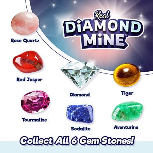 JA-RU Real Diamond Mine Gemstone Dig Kit (2 Packs) Mystery Rock, Minerals, and Gems for Kids | Break Your Own Geodes and a Chance to Get 1 Real Diamond | Party Favors for Kids Goodie Bags. 4630-2s - Image 4
