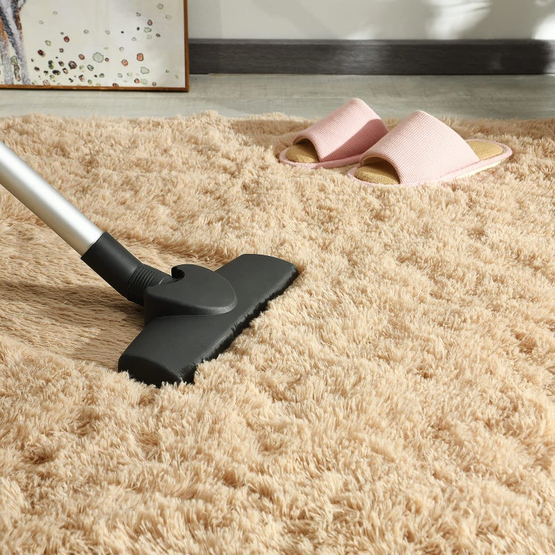 Andecor Soft Fluffy Bedroom Rugs  3 x 5 Feet Indoor Shaggy Plush Area Rug for Boys Girls Kids Baby College Dorm Living Room Home Decor Floor Carpet  Camel - Image 4