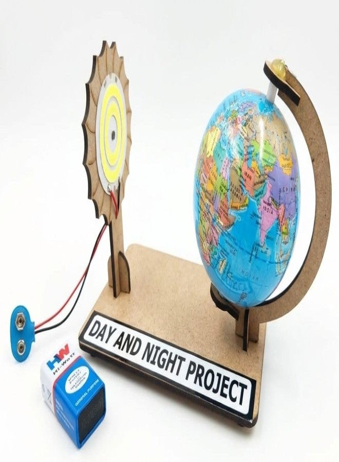 ESPtronics STEM Learning Day and Night Working Model for School Science Project Earth Rotation Educational Geography and Astronomy Project for Class 6, 7 Students - Image 1