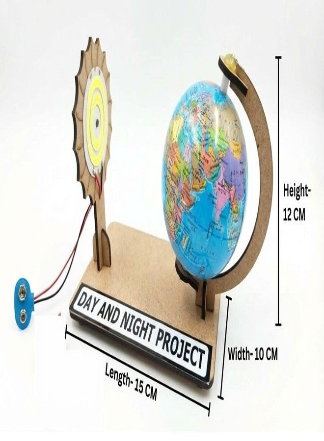 ESPtronics STEM Learning Day and Night Working Model for School Science Project Earth Rotation Educational Geography and Astronomy Project for Class 6, 7 Students - Image 3