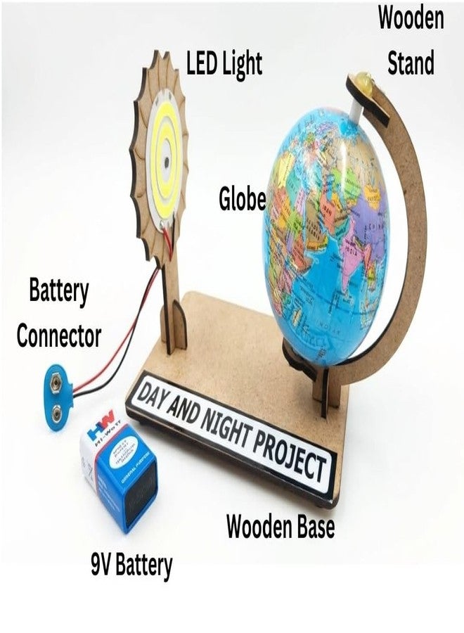 ESPtronics STEM Learning Day and Night Working Model for School Science Project Earth Rotation Educational Geography and Astronomy Project for Class 6, 7 Students - Image 2