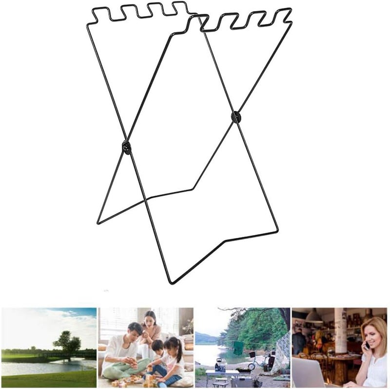 كلاراكو حامل أكياس القمامة، صندوق فرز النفايات، سلة قابلة للطي محمولة لقصاصات العشب، مناسبة لإعادة التدوير في التخييم، مناسبة لغرفة النوم والمطبخ والتخييم - Image 3