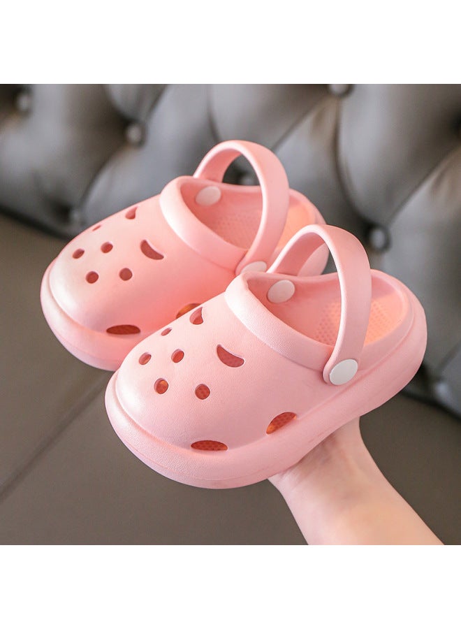 New Children's Baotou Slippers Indoor Soft-soled Non-slip Sandals Girls Rabbit Hole Shoes Outer Wear Toddler Sandals - Image 1