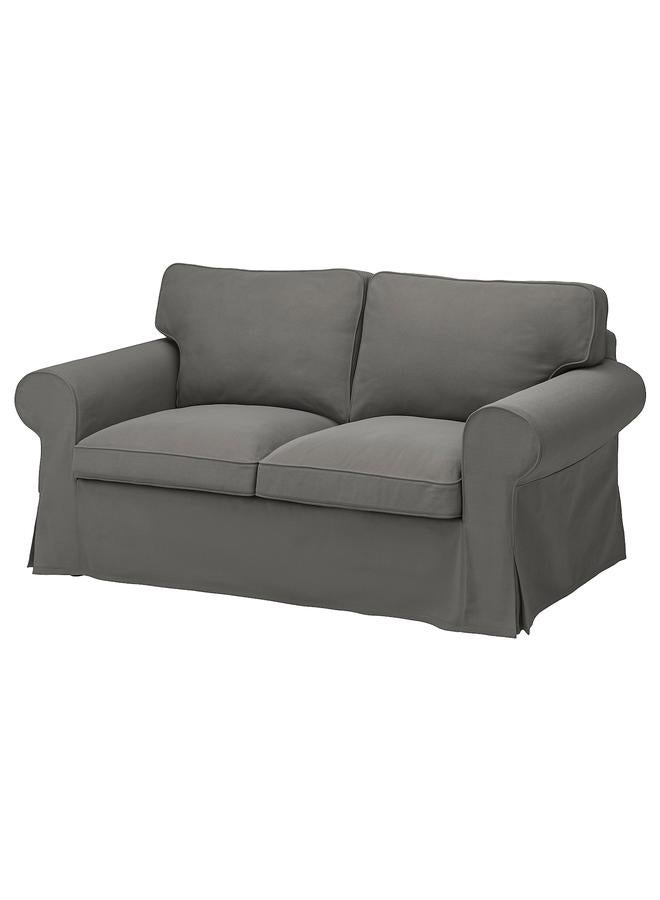 إيروريكس غطاء أريكة ذات مقعدين، هاكيبو رمادي داكن - Image 1