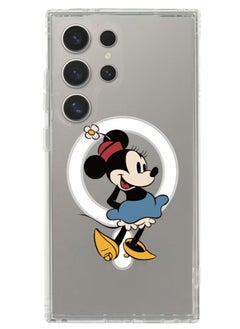 Magnetic Case for Samsung Galaxy S24 Ultra 6.8-inch Compatible with MagSafe Wireless Charging, Shockproof Phone Bumper Cover Minnie