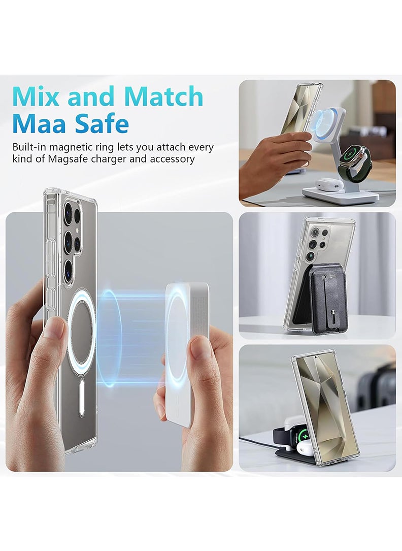 Theodor - Magnetic Case for Samsung Galaxy S24 Ultra 6.8-inch Compatible with MagSafe Wireless Charging, Shockproof Phone Bumper Cover Minnie - Image 1