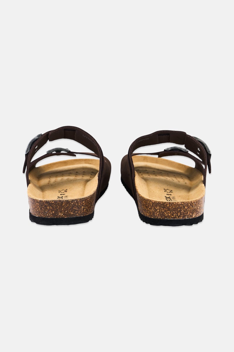 GEOX Men Ghita B Slip On Sandals, Coffee Brown  - Image 2