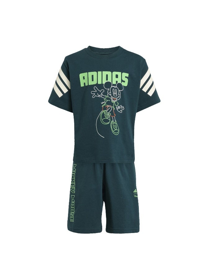 Adidas Lk Dy Mm T Set Green Training Suits For Kids 18-24M - Image 1