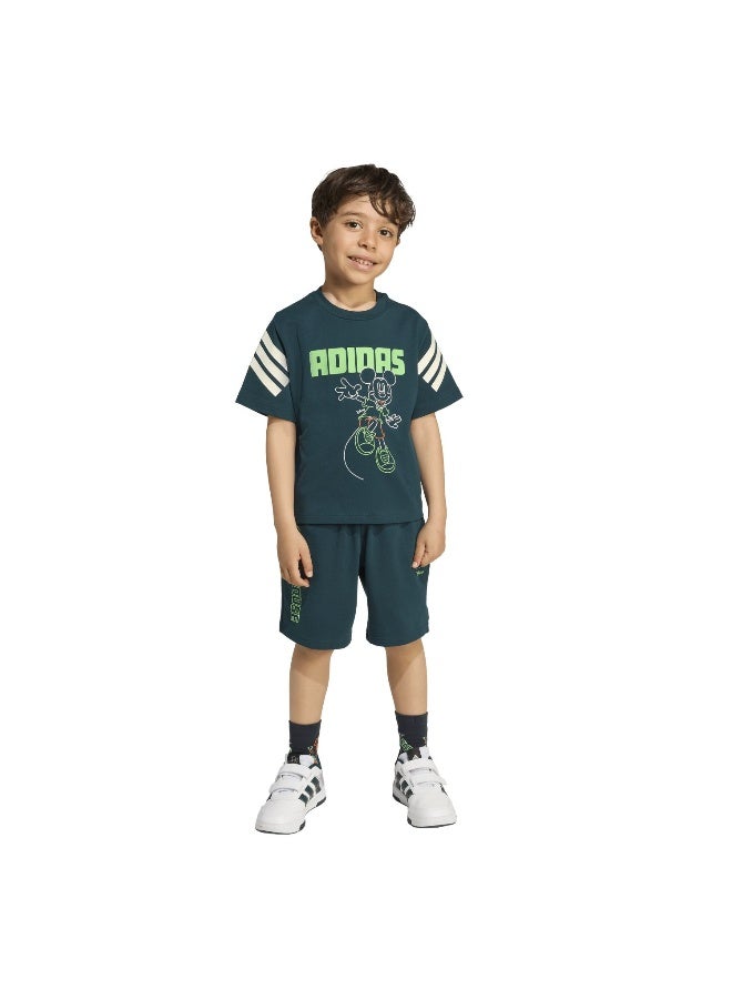 Adidas Lk Dy Mm T Set Green Training Suits For Kids 18-24M - Image 4