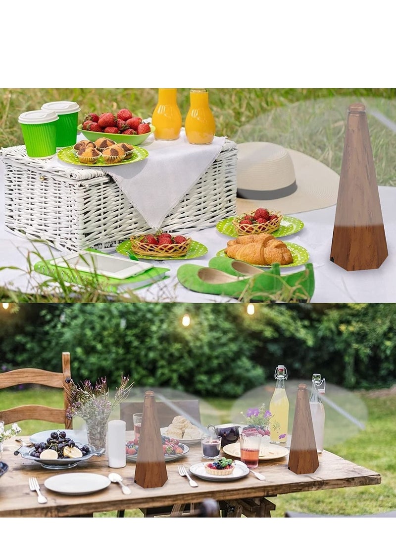 Fly Fans for Tables Indoor Outdoor Meal, 2 pcs Fan Picnic Restaurant Fan, Portable Table Keep Your Food Clean, Upgraded Keeps Flies Away - Image 2