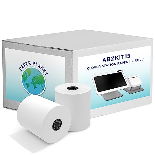 PaperPlanet Thermal Paper for Clover POS (Clover Station Thermal Printer) by Paper Planet | Credit Card Receipt Rolls for C500 C501 C503 C100 P100 | 2 Rolls - Image 1