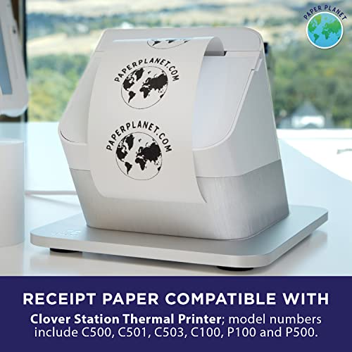 PaperPlanet Thermal Paper for Clover POS (Clover Station Thermal Printer) by Paper Planet | Credit Card Receipt Rolls for C500 C501 C503 C100 P100 | 2 Rolls - Image 3