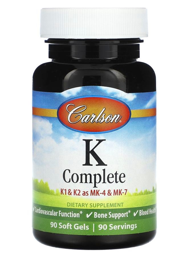 Carlson K Complete 90 Soft Gels - Image 1