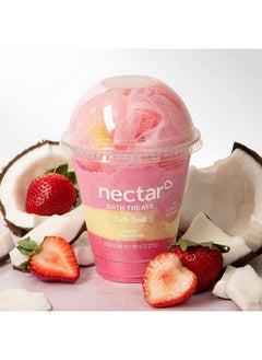 Nectar Bath Treats Bath Soak, Salt Bath, Bubble Bath, Natural Detox Foaming Body Soak, Foot Soak, Vegan Body Skin Care, 9 Oz. (Fruit Smoothie)  - Image 4