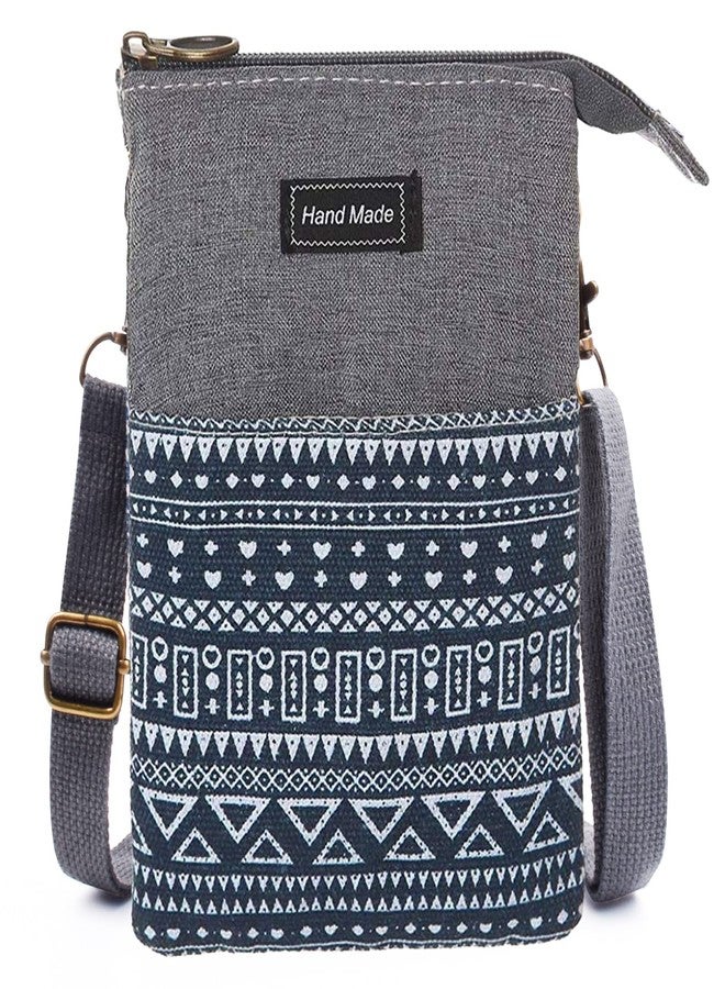 LassZone Small Crossbody Bag for Women Mobile Phone Purse National Pattern Shoulder Bag Handbags Coin Pouch for Women - Image 1