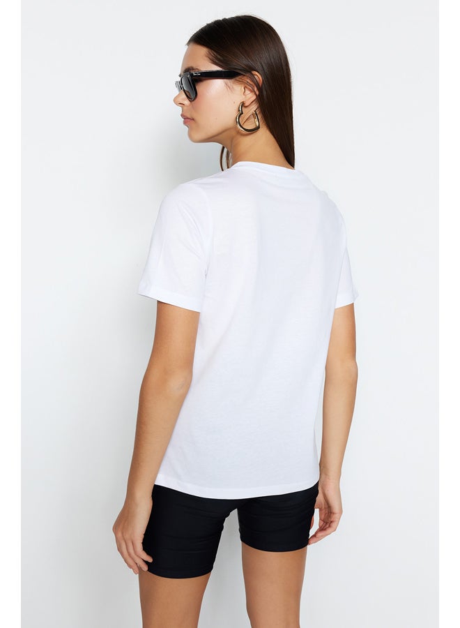 trendyol T-Shirt - White - Regular fit  - Image 5