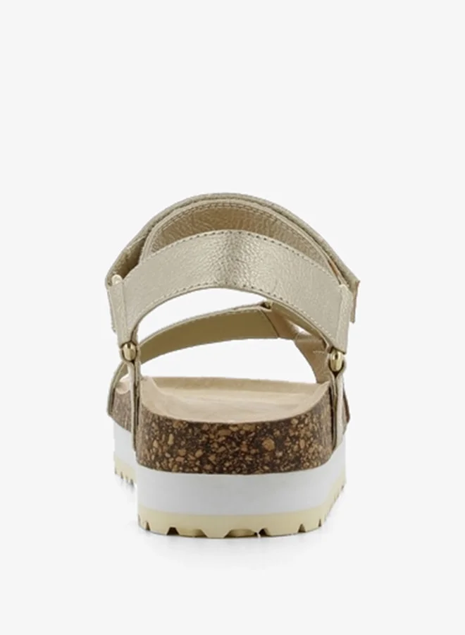 اس جي Women's Strap Sandals with Hook and Loop Closure