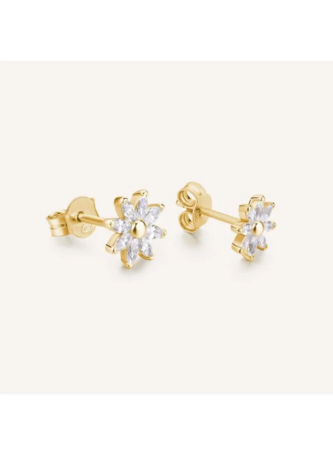 ROSATO Gaia Sterling Lobe Floreal Earrings