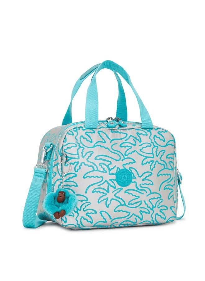 kipling Miyo Metallic Palm Large Lunch Bag With Trolley Sleeve  - Image 4