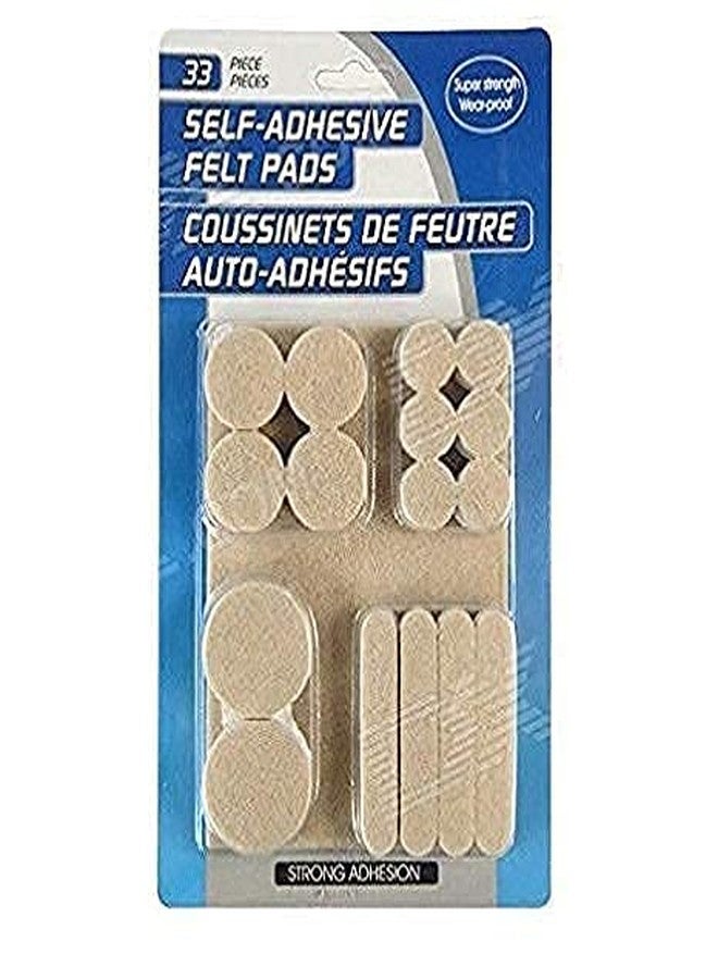 OMAZING KITCHEN Self Adhesive Felt Material Pads for Furniture Floor Scratch Protection Guards, Mix Shape and Size (Grey) 33 Pieces - Image 2