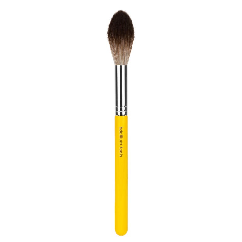 Bdellium Tools Professional Makeup Brush - Studio Series 941 Tapered Highlighting - With Soft Synthetic Fibers, For Natural Finish (Yellow, 1pc) - Image 2