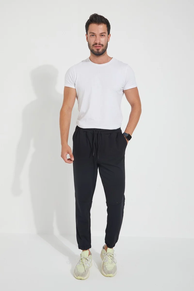 Twenty3 Men Regular Fit Elastic Waist Elastic Stitch Detail Sweatpants