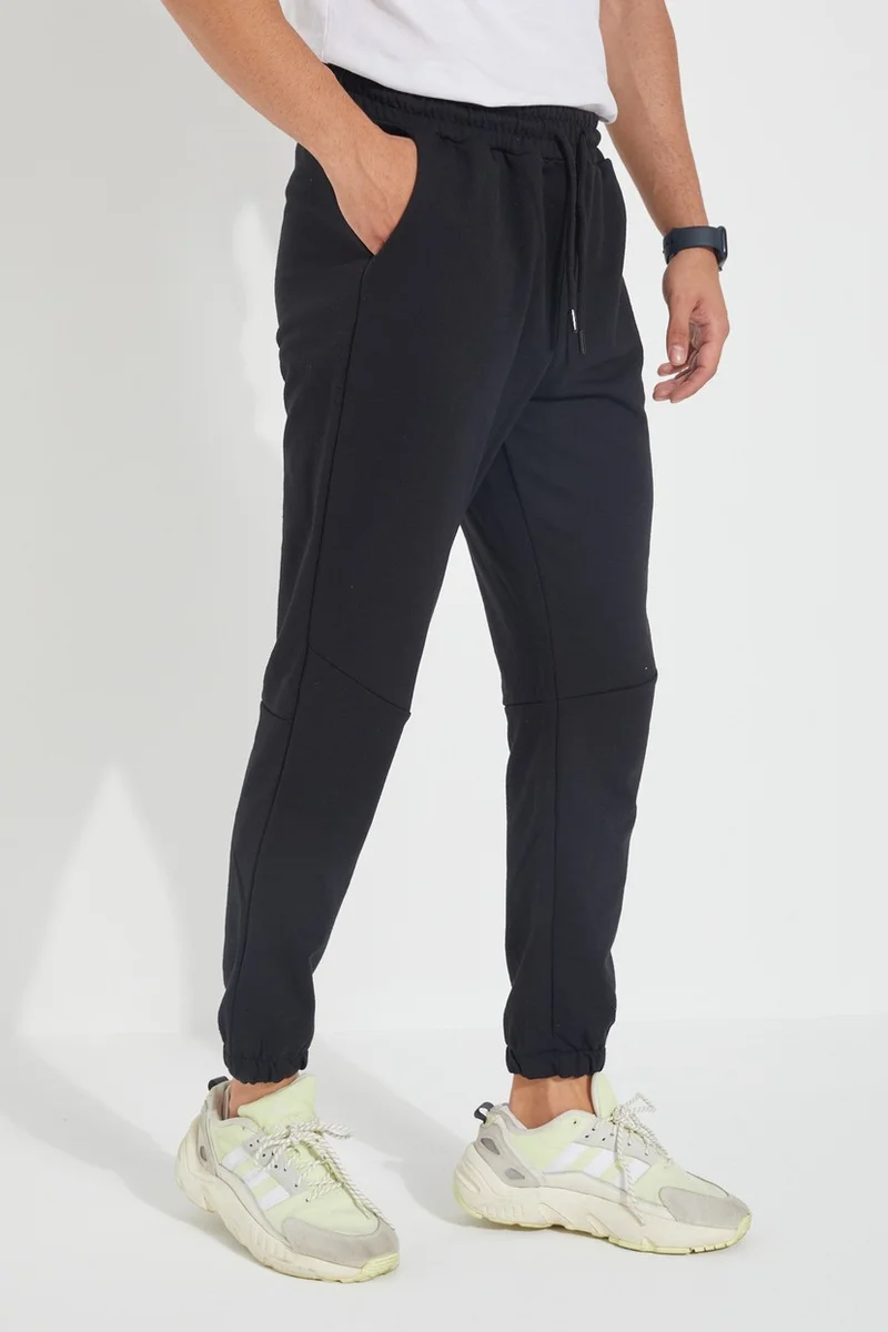 Twenty3 Men Regular Fit Elastic Waist Elastic Stitch Detail Sweatpants