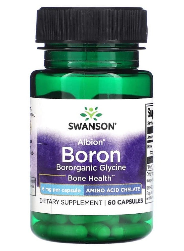 SWANSON Albion Boron Bororganic Glycine 6 mg 60 Caps