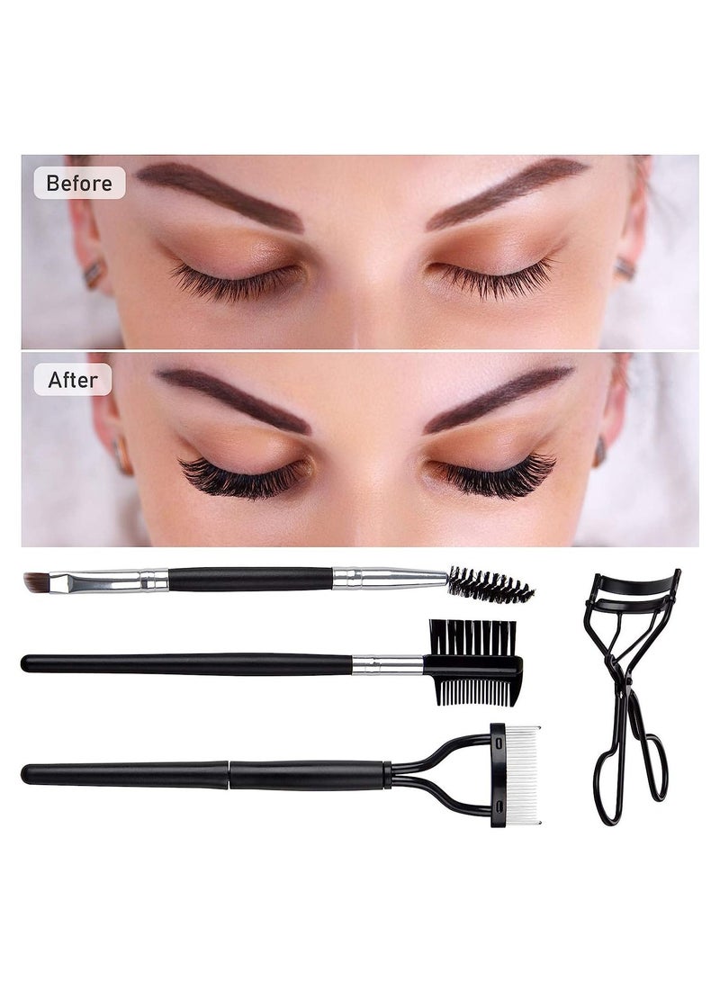 ORiTi مشط الرموش لتجعيد الرموش، 4 قطع من فرشاة الحواجب من إيبانكو، أداة لفصل الرموش - Image 4
