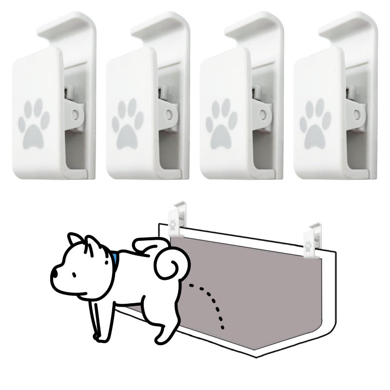 Luxify Dog Pee Pad HolderSecurely Holds Training Pads Indoor Potty TrainingIdeal for LegLifting PuppiesWhite4 Pack