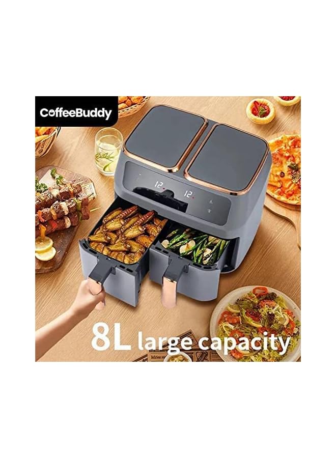 vesus Fryer Sokany Deep Fryer Sokany Digital Air Fryer 8L Sokany Airfryer Electric (Sky Over) - Image 2
