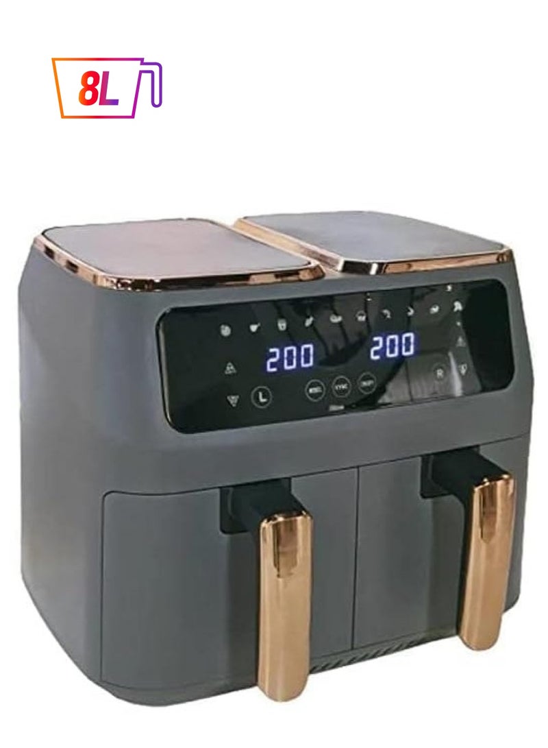 vesus Fryer Sokany Deep Fryer Sokany Digital Air Fryer 8L Sokany Airfryer Electric (Sky Over) - Image 1