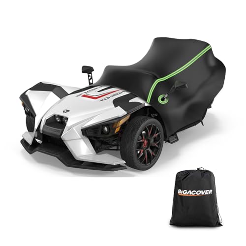 BIGACOVER Half Cover for Polaris Slingshot, 420D Oxford Cloth Windshield Cover Waterproof Windproof All Weather Protection Covers for Slingshot S SL SLR R Signature LE Accessories - Image 1