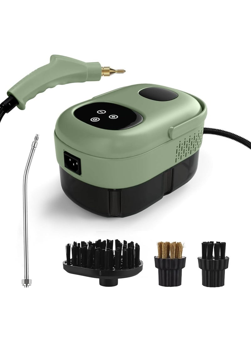 AROAQ 2500W High Pressure Steam Cleaner Household Handheld Steam Cleaner Machine Large Capacity Water Tank for Kitchen Automotive Furniture and Floor Cleaning with 3 Brushes(Green) - Image 1