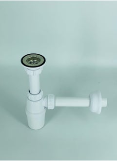 Uni flo Bottle Trap Wash Basin Bathroom Sink Waste Trap Drain Tube 1 1/4 Inch - Made in UAE  - Image 1
