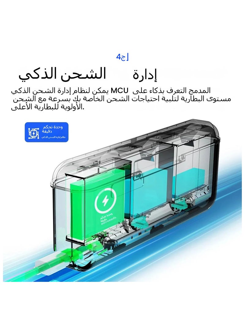 DJI OSMO Action 5 pro's fast charger hub with SD slot and USB Type C, 12-volt fast PD3.0/PD2.0 protocol, 3 batteries charged at the same time - Image 3