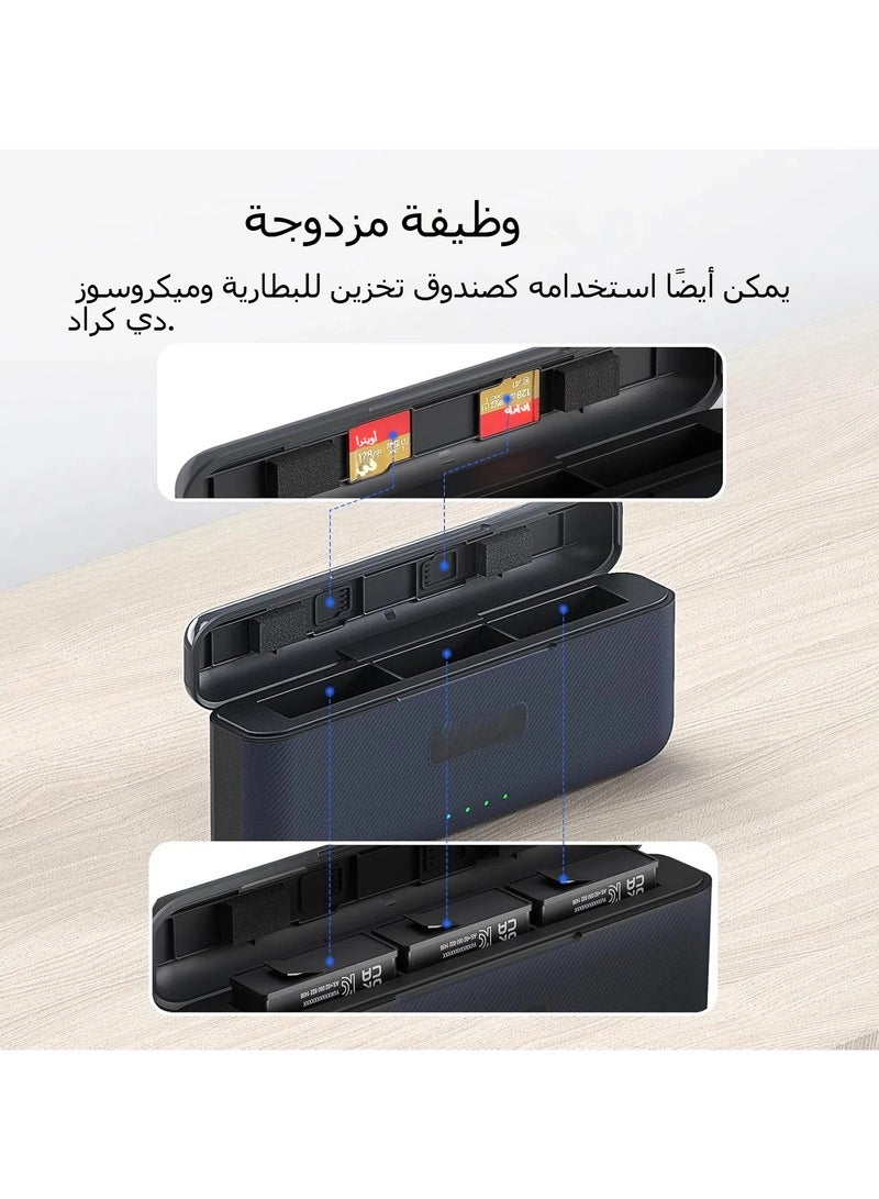 DJI OSMO Action 5 pro's fast charger hub with SD slot and USB Type C, 12-volt fast PD3.0/PD2.0 protocol, 3 batteries charged at the same time - Image 5