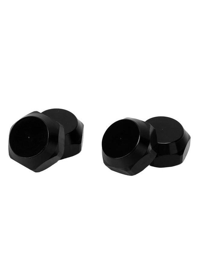 Thoraya 4pcs RC Wheel Nuts 17mm Aluminum Alloy RC Car Wheel Mount Nuts for ARRMA 1/7 1/8 RC Car Black  - Image 2