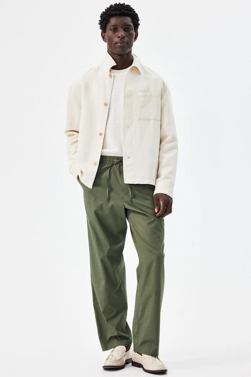 H&M Relaxed Fit Poplin trousers